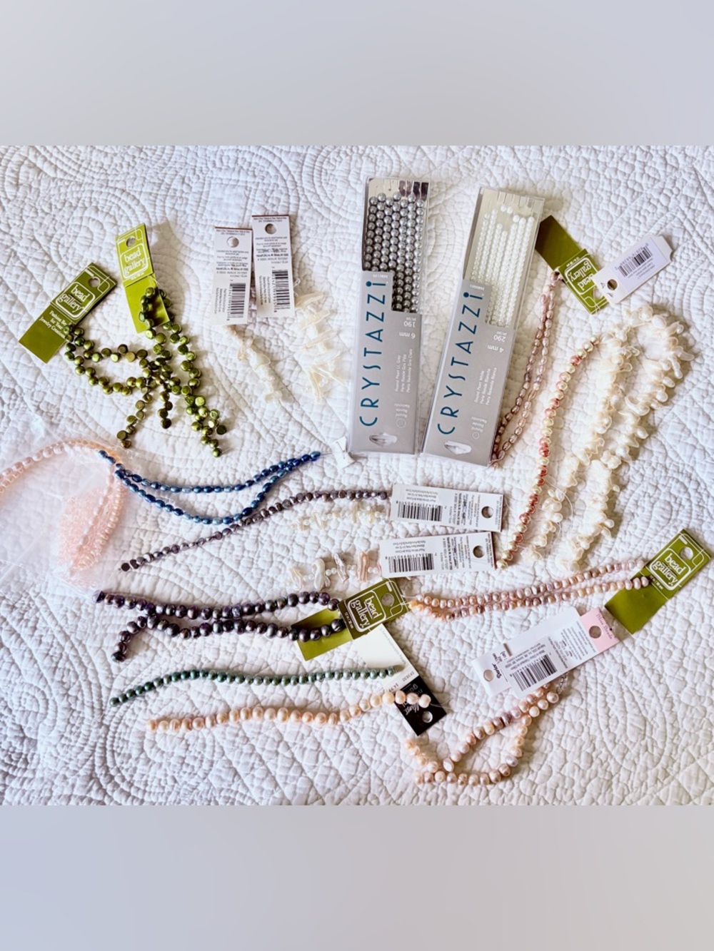 Cultured Pearl & Glass Pearl Jewelry Making Set❣️